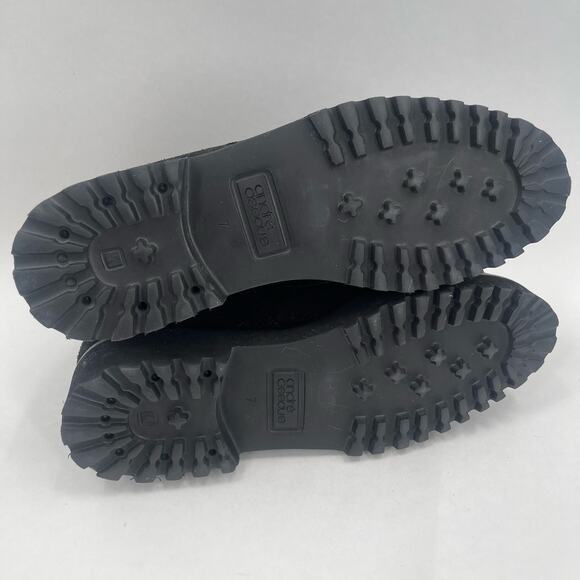 ANDRE ASSOUS Sock Boot Size 7 Sara Black Zebra Print NEW Leather Lug Sole NWOT - Picture 11 of 13